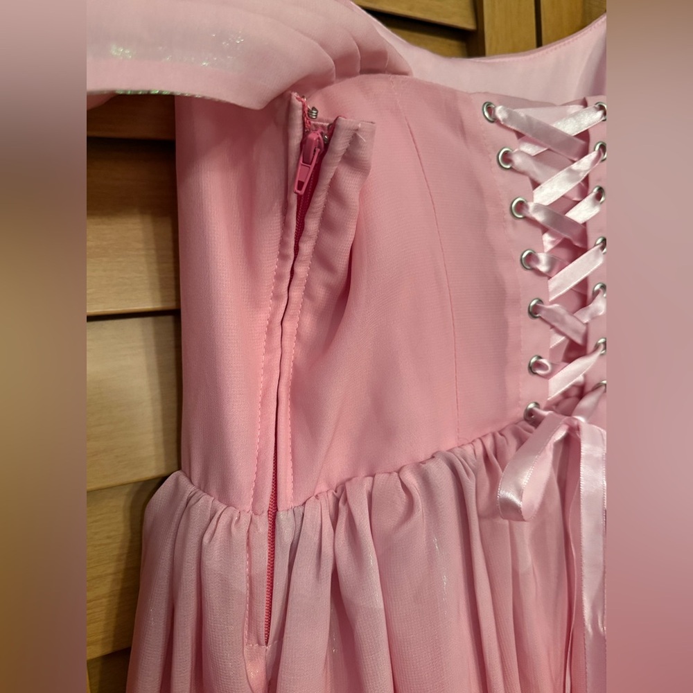 Disney Her Universe Sleeping Beauty Aurora Princess Cold Shoulder Dress Small - Picture 5 of 6
